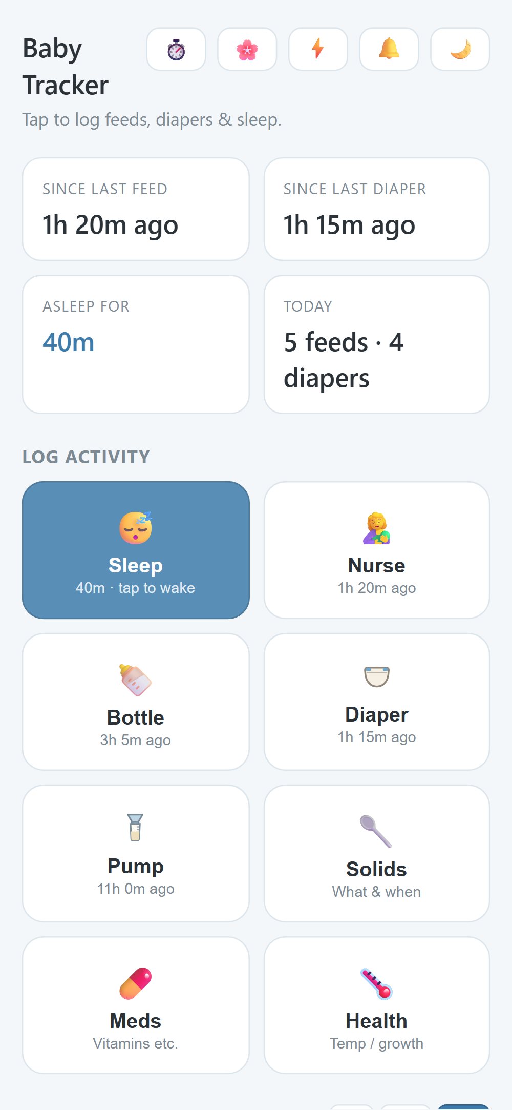 Baby Suite tracker
